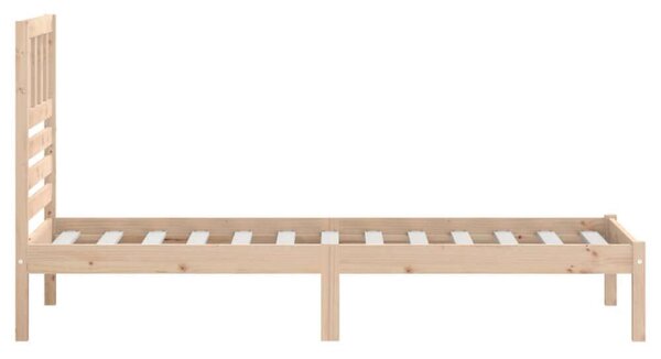 VidaXL tömör fenyőfa ágykeret 90 x 200 cm