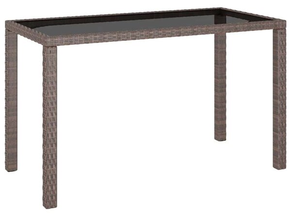 Polyrattan Étkezőgarnitúra - 6 részes - Barna