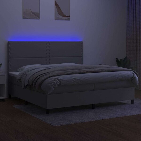 VidaXL LED-es Rugós Ágy - 200x200 cm