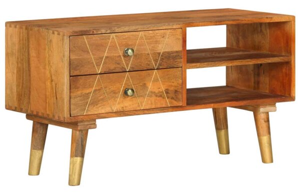 VidaXL tömör mangófa TV-szekrény 85 x 35 x 47 cm