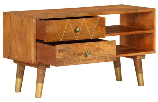 VidaXL tömör mangófa TV-szekrény 85 x 35 x 47 cm