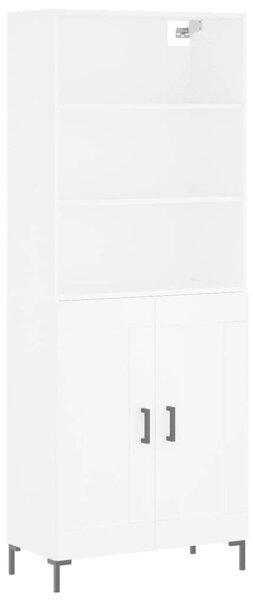 VidaXL Fehér Fa Magasszekrény - 180 cm