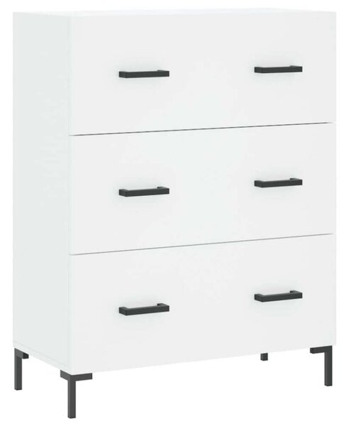 Modern Fehér Fa Magasszekrény - 69,5x34x180 cm