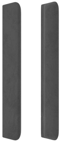 VidaXL Ágyfejtámla - Bársony - Fekete - 203cm