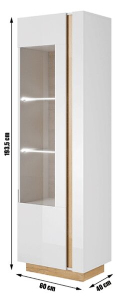 Vitrin City Typ 60 (fehér + tölgy grandson)