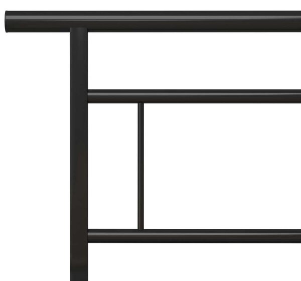 VidaXL Fém Ágykeret - Fekete - 140x200 cm