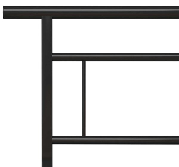 VidaXL Fém Ágykeret - Fekete - 140x200 cm