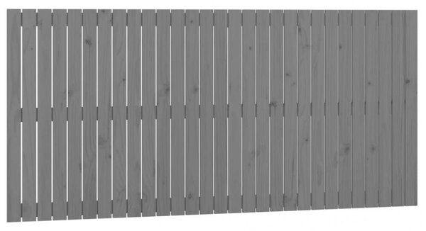 VidaXL Fali Fejtámla - Tömör Fenyőfa - Szürke - 185x90 cm