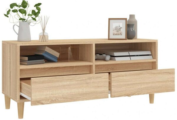 VidaXL sonoma tölgyszínű szerelt fa TV-szekrény 100x34,5x44,5 cm