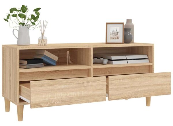 VidaXL sonoma tölgyszínű szerelt fa TV-szekrény 100x34,5x44,5 cm