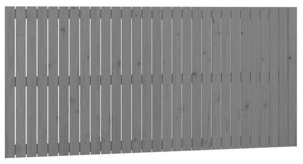VidaXL Fali Fejtámla - Tömör Fenyőfa - Szürke - 185x90 cm