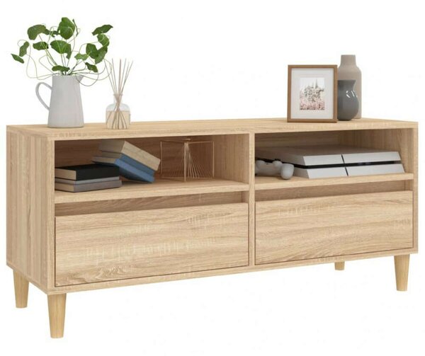 VidaXL sonoma tölgyszínű szerelt fa TV-szekrény 100x34,5x44,5 cm