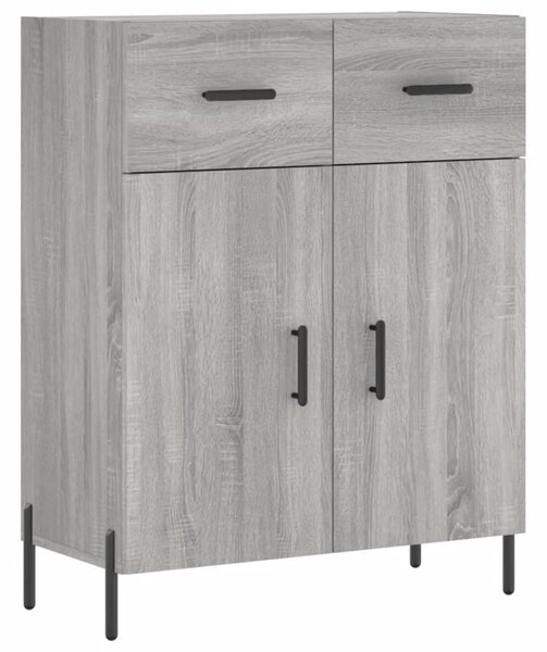 VidaXL szürke sonoma színű szerelt fa tálalószekrény 69,5 x 34 x 90 cm