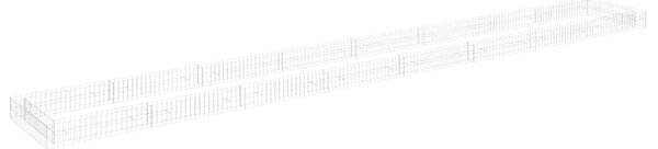 VidaXL Gabion Magaságyás - 80 x 10 x 2 cm