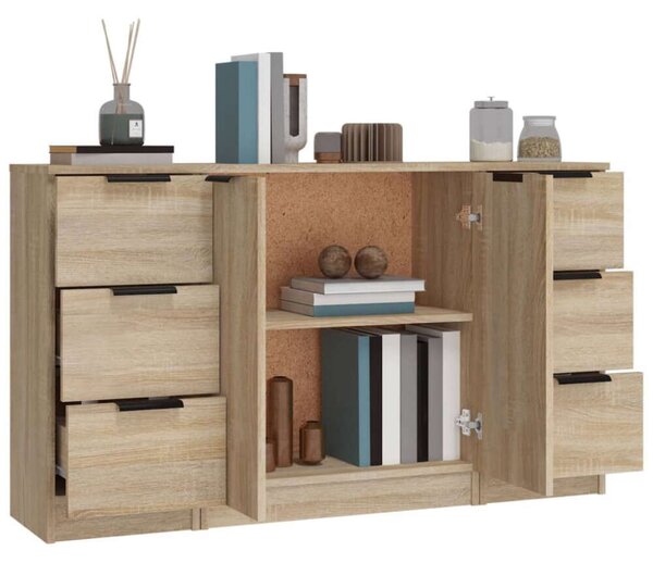 VidaXL Sonoma Tölgy Fa Tálalószekrény - 120cm