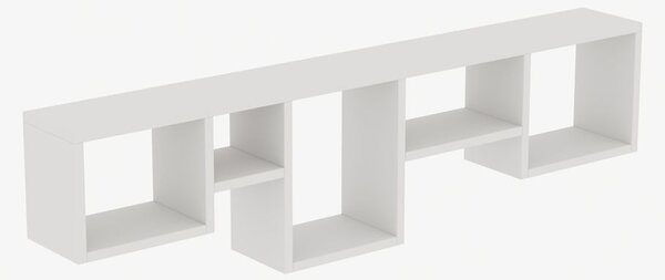 Fali polc, fa, fehér - HORIZON