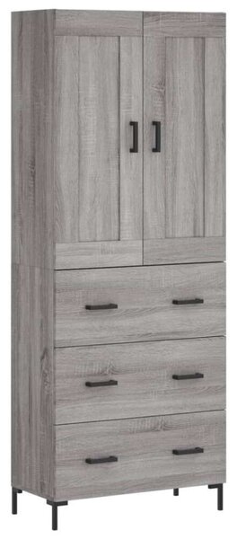 VidaXL szürke sonoma szerelt fa magasszekrény 69,5 x 34 x 180 cm