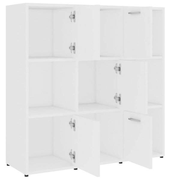 VidaXL Fehér Könyvespolc - 9 Rekesz - 90x30x90 cm