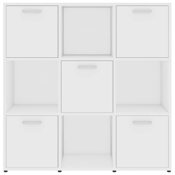 VidaXL Fehér Könyvespolc - 9 Rekesz - 90x30x90 cm
