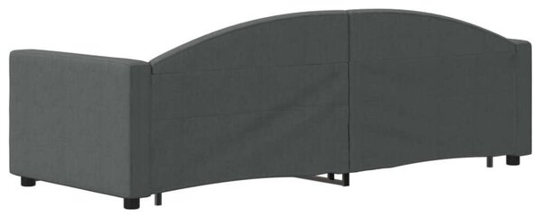 VidaXL sötétszürke kihúzható szövet heverő 80 x 200 cm