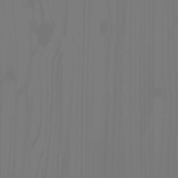 VidaXL szürke tömör fenyőfa tálalószekrény 100 x 40 x 75 cm