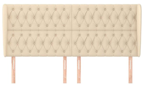 HomeElegance - Klasszikus Ágyfejtámla - Szövet - 183x23x118/128cm