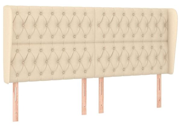 HomeElegance - Klasszikus Ágyfejtámla - Szövet - 183x23x118/128cm