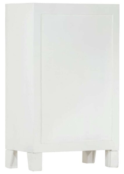 VidaXL fehér tömör akácfa tálalószekrény 55x30x90 cm