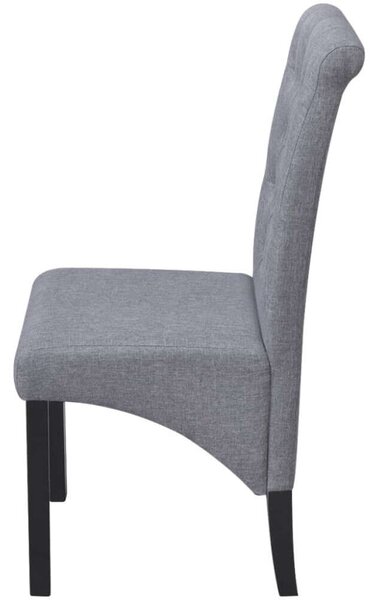 VidaXL Szürke Szövet Étkezőszék - 6 db