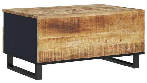 VidaXL tömör mangófa és szerelt fa dohányzóasztal 80 x 54 x 40 cm