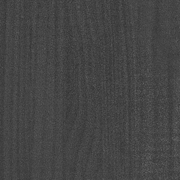 VidaXL Fekete Fenyőfa Ágykeret - 200x200 cm