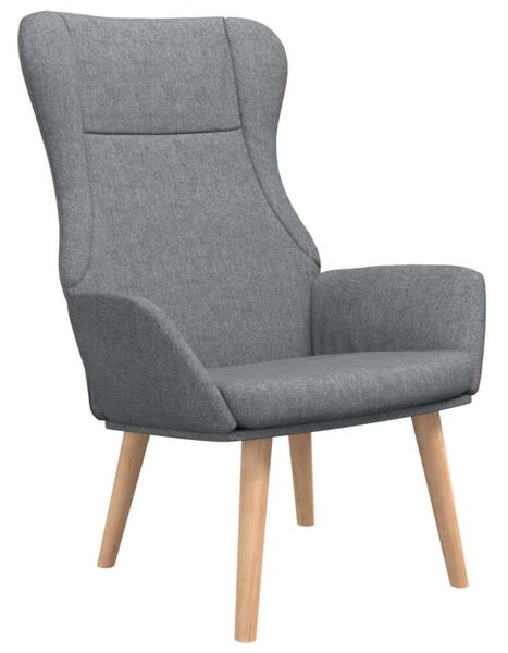 Modern Szövet Pihenőfotel - Világosszürke