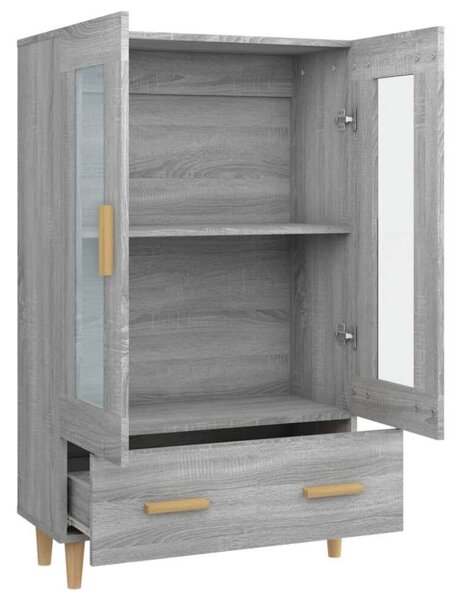 VidaXL szürke sonoma színű szerelt fa magasszekrény 70 x 31 x 115 cm
