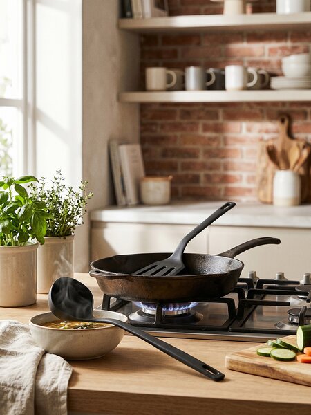 Sinsay - Spatula és merőkanál készlet 2 pack - fekete