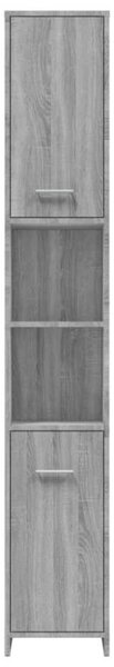 VidaXL szürke sonoma színű szerelt fa fürdőszobaszekrény 30x30x83,5 cm