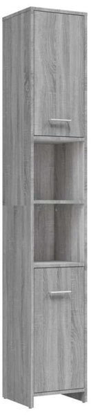 VidaXL szürke sonoma színű szerelt fa fürdőszobaszekrény 30x30x83,5 cm