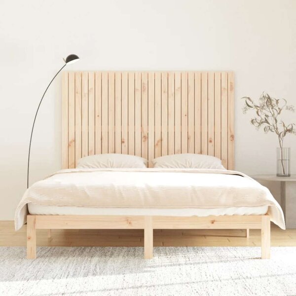 VidaXL tömör fenyőfa fali fejtámla 166 x 3 x 110 cm