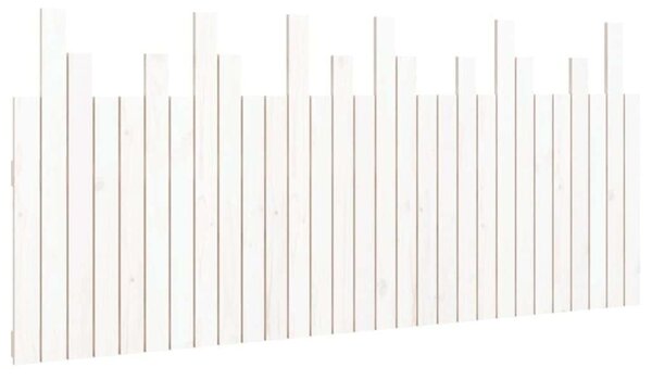 VidaXL fehér tömör fenyőfa fali fejtámla 185 x 3 x 80 cm