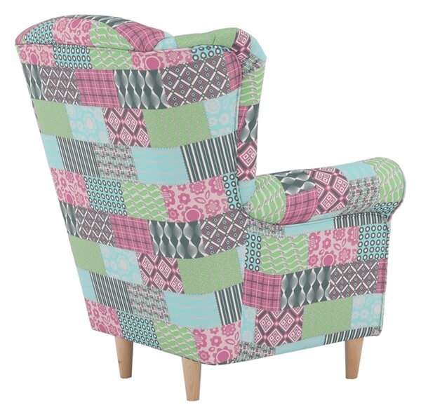 Fotel Charlie patchwork M1