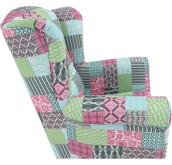 Fotel Charlie patchwork M1