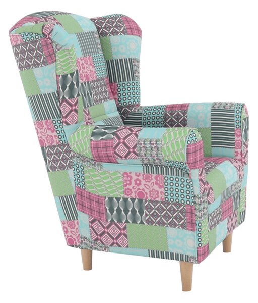 Fotel Charlie patchwork M1
