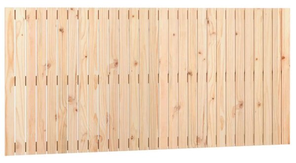 VidaXL tömör fenyőfa fali fejtámla 185x3x90 cm