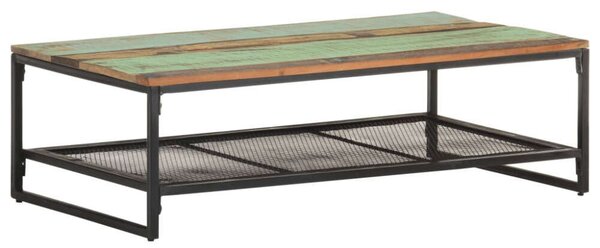 VidaXL Rusztikus Dohányzóasztal - Újrahasznosított Fa - 110x60x35cm