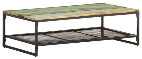VidaXL Rusztikus Dohányzóasztal - Újrahasznosított Fa - 110x60x35cm