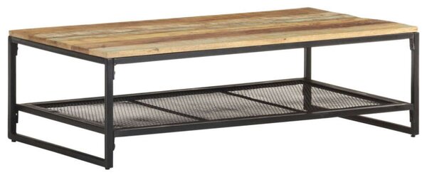 VidaXL Rusztikus Dohányzóasztal - Újrahasznosított Fa - 110x60x35cm
