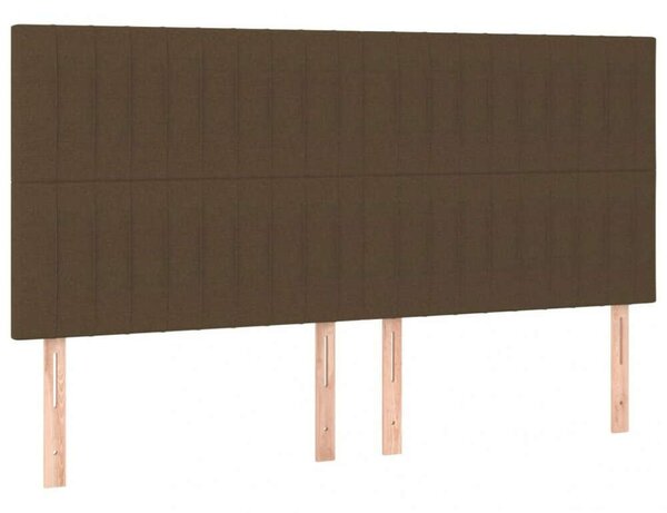 VidaXL Ágy - 180x200 cm - Sötétbarna Szövet