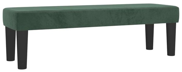 VidaXL sötétzöld bársony rugós ágy matraccal 200x200 cm