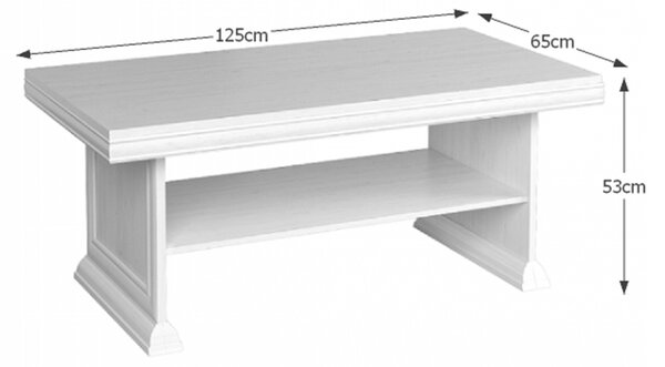 Dohányzóasztal Kora KL2 (andersen fenyő)