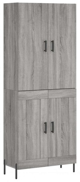 VidaXL szürke sonoma szerelt fa magasszekrény 69,5 x 34 x 180 cm