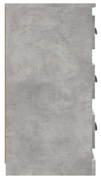 VidaXL Komód - 3 Fiókos - Beton Szürke - 70x35,5x67,5 cm